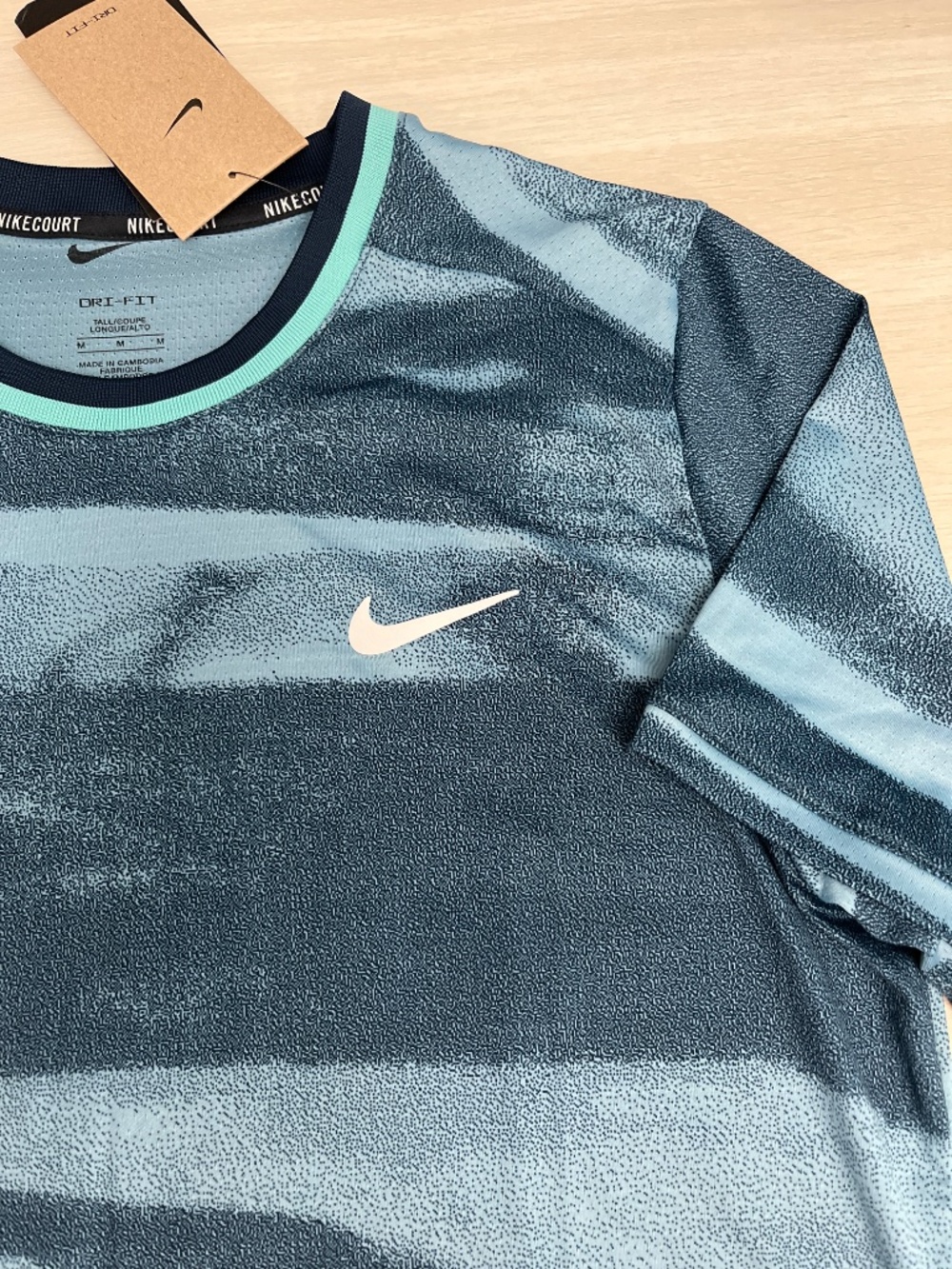 New Nike Court Men's Advantage Dri-FIT Logo Tennis T-Shirt, Medium-Tall - Picture 4 of 9